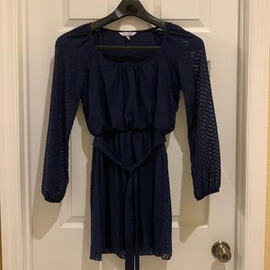 Long sleeve lined dress